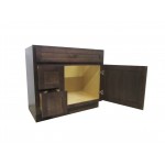 36 inch vanity cabinet brown, knockdown, Brown, VA4036-2LB