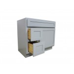 36 inch vanity cabinet grey, knockdown, Gray, VA4036-2LG