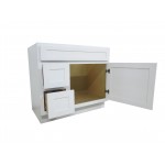 36 inch vanity cabinet white, knockdown, White, VA4036-2LW