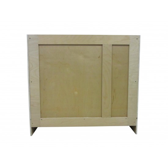 36 inch vanity cabinet white, knockdown, White, VA4036-2LW