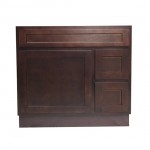 36 inch vanity cabinet brown, knockdown, Brown, VA4036-2RB