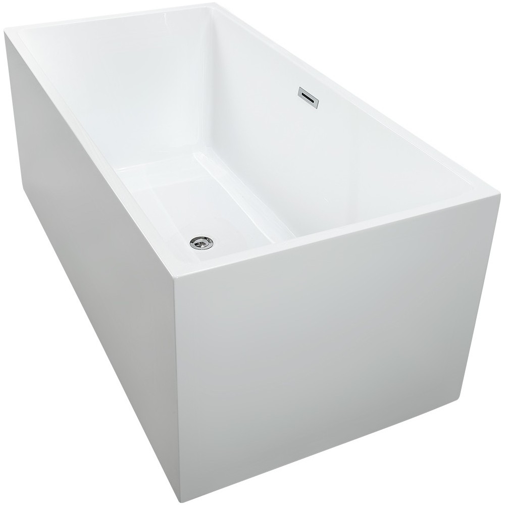 Freestanding bathtub, polished chrome slotted overflow, pop-up drain, VA6813B Freestanding bathtub, polished chrome slotted overflow, pop-up drain, VA6813B