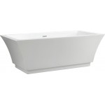 Freestanding bathtub, polished chrome slotted overflow, pop-up drain, VA6817