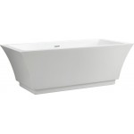 Freestanding bathtub, polished chrome slotted overflow, pop-up drain, VA6817-L