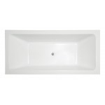 Freestanding bathtub, polished chrome slotted overflow, pop-up drain, VA6817-L
