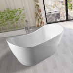 Freestanding bathtub, polished chrome slotted overflow, pop-up drain, VA6903