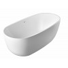 Freestanding bathtub, polished chrome slotted overflow, pop-up drain, VA6906-L