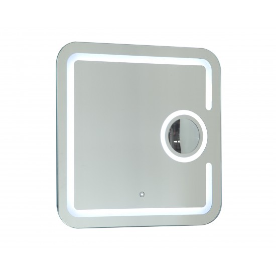 LED bathroom mirror with touch sensor and 3X Magnifier, Mirror