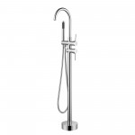 Freestanding faucet, shower head in polished chrome, Polished Chrome, VA2012-PC