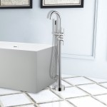 Freestanding faucet, shower head in polished chrome, Polished Chrome, VA2012-PC