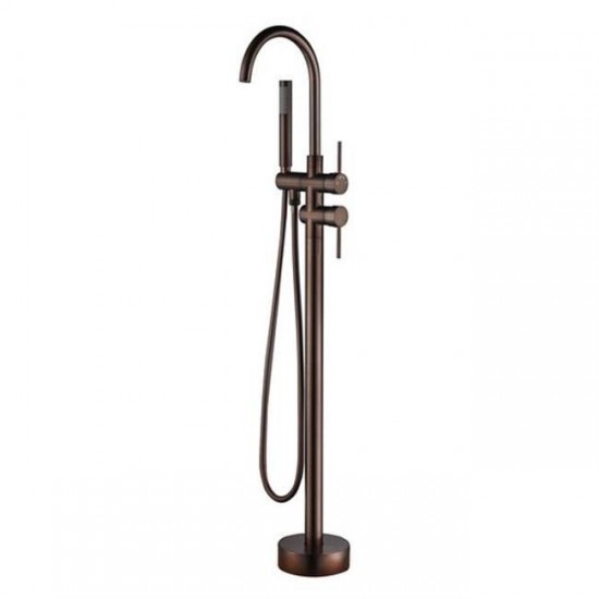 Freestanding faucet, shower head in oil-rubbed bronze, VA2012-ORB