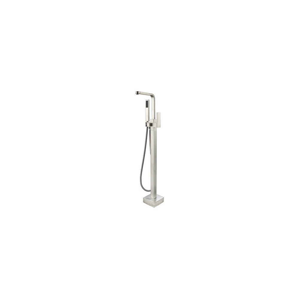 Freestanding faucet, shower head in brushed nickel, Brushed Nickel, VA2016-BN