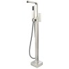 Freestanding faucet, shower head in brushed nickel, Brushed Nickel, VA2016-BN