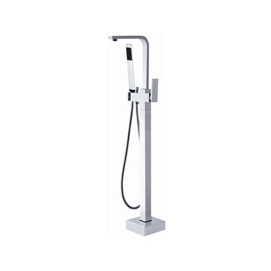 Freestanding faucet, shower head in polished chrome, Polished Chrome, VA2016-PC