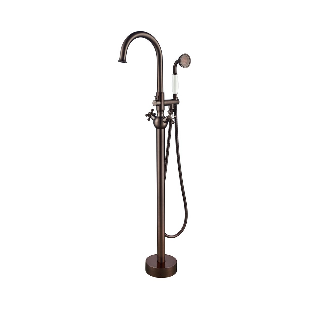 Freestanding faucet, shower head in oil-rubbed bronze, VA2029-ORB Freestanding faucet, shower head in oil-rubbed bronze, VA2029-ORB