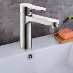 Vanity Art 6 5/16" Bathroom vessel Faucet, Brush nickel, F40004BN