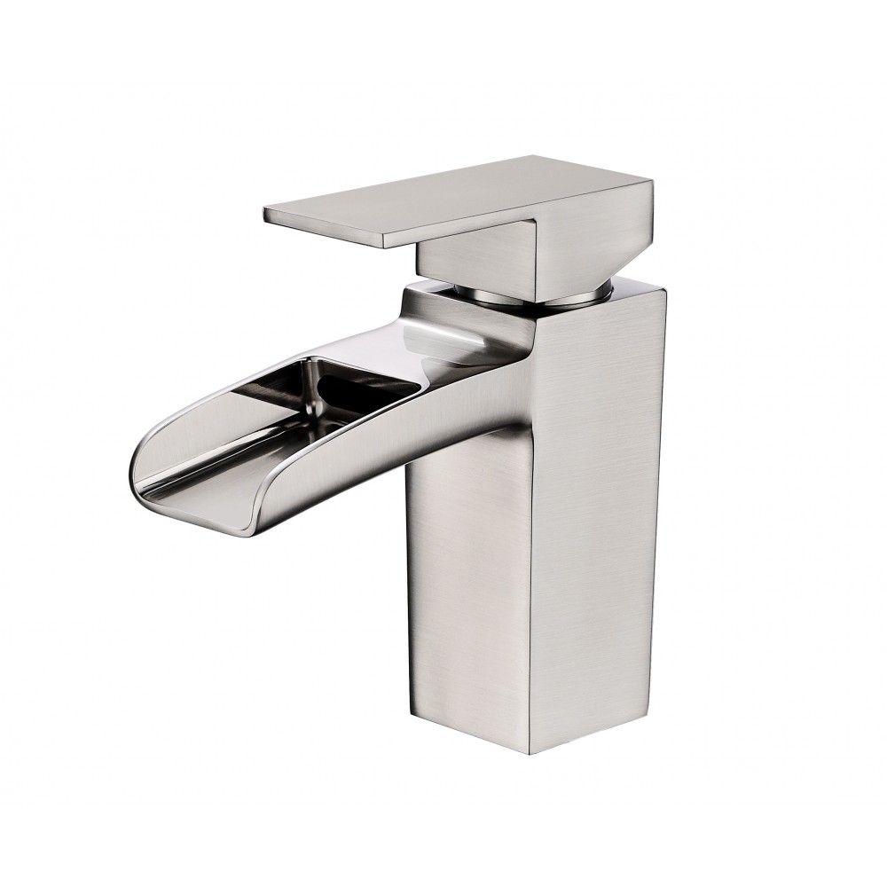 Vanity Art 6" Height Bathroom vessel Faucet,brushed nickel, Brushed Nickel Vanity Art 6" Height Bathroom vessel Faucet,brushed nickel, Brushed Nickel