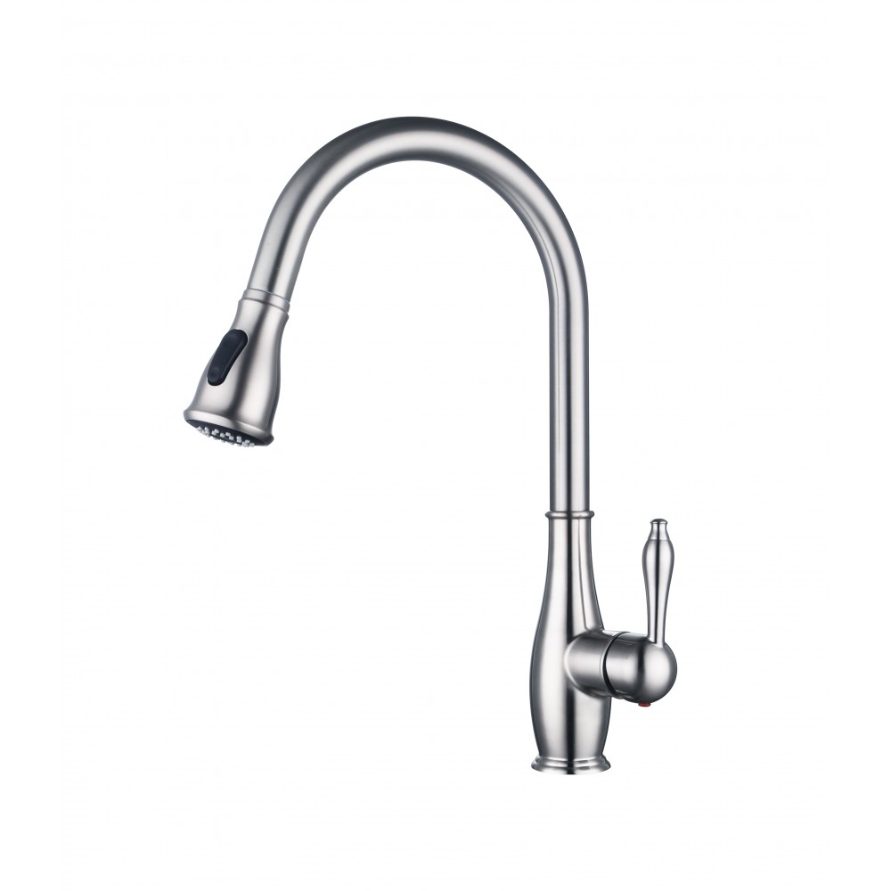 Vanity Art Pull out kitchen faucet, chrome, Chrome, F80002