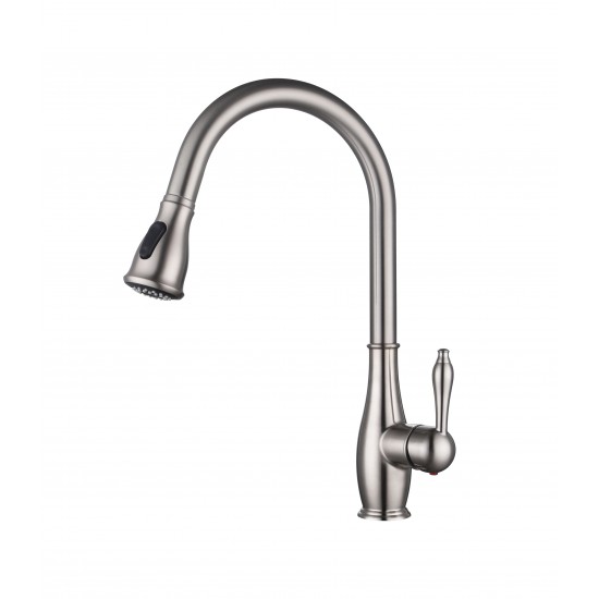 Vanity Art Pull out kitchen faucet, brushed nickel, Brushed Nickel, F80002 BN