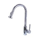 Vanity Art Pull out kitchen faucet, chrome, Chrome, F80026