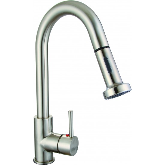 Vanity Art Pull out kitchen faucet, brushed nickel, Brushed Nickel, F80026 BN