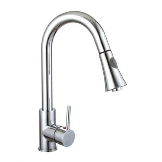 Vanity Art Pull out kitchen faucet, chrome, Chrome, F80027