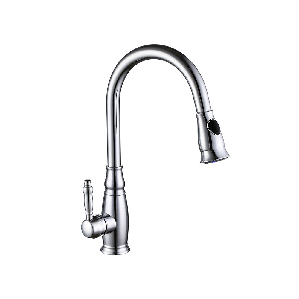 Vanity Art Pull out kitchen faucet, chrome, Chrome, F80032