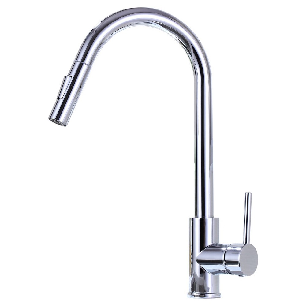 Vanity Art Pull out kitchen faucet, chrome, Chrome, F80105