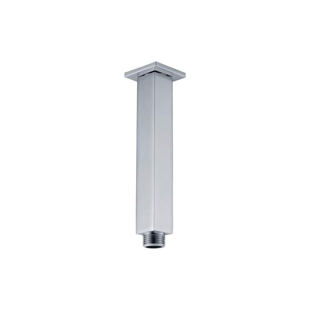 Vanity Art 6" brass Square Shower arm ,chrome, Chrome