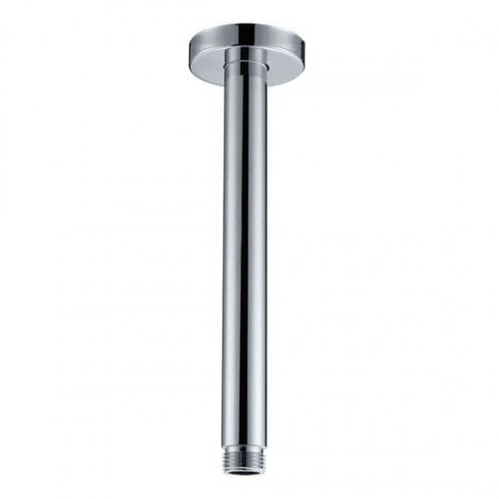 Vanity Art 4" brass Round Shower arm ,chrome, Chrome