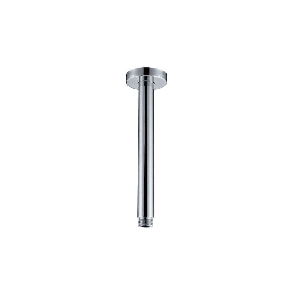 Vanity Art 4" brass Round Shower arm ,chrome, Chrome