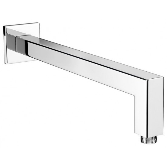 Vanity Art 9" brass Square Shower arm ,chrome, Chrome