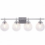 Vanity Art Globe Vanity Light Chrome, Chrome