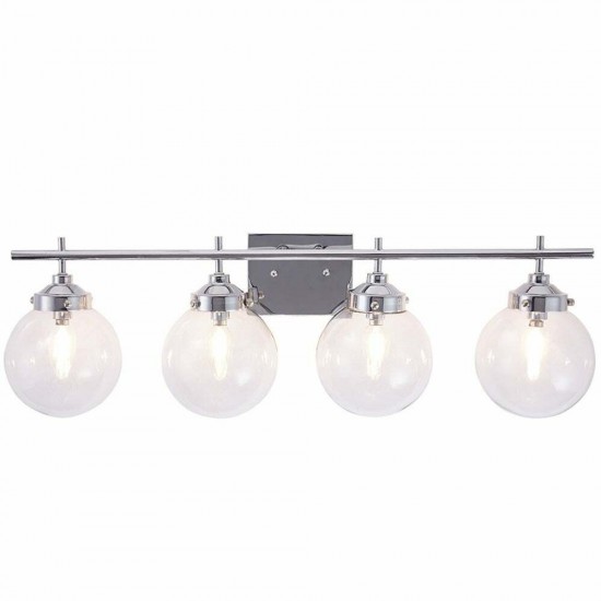 Vanity Art Globe Vanity Light Chrome, Chrome