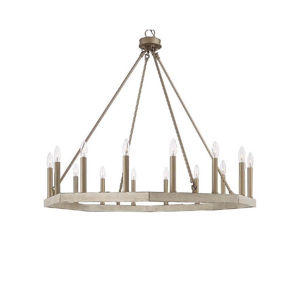 Vanity Art 16 - Light Candle Style Wagon Wheel Chandelier, Black, 10586WO-BD