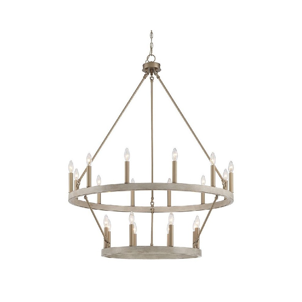 Vanity Art 20 - Light Candle Style Wagon Wheel Chandelier, Black, 10588BK-BD