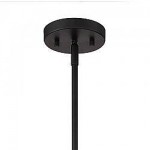Vanity Art 5 - Light Drum Chandelier, Black/Brass, 20035BK+BD