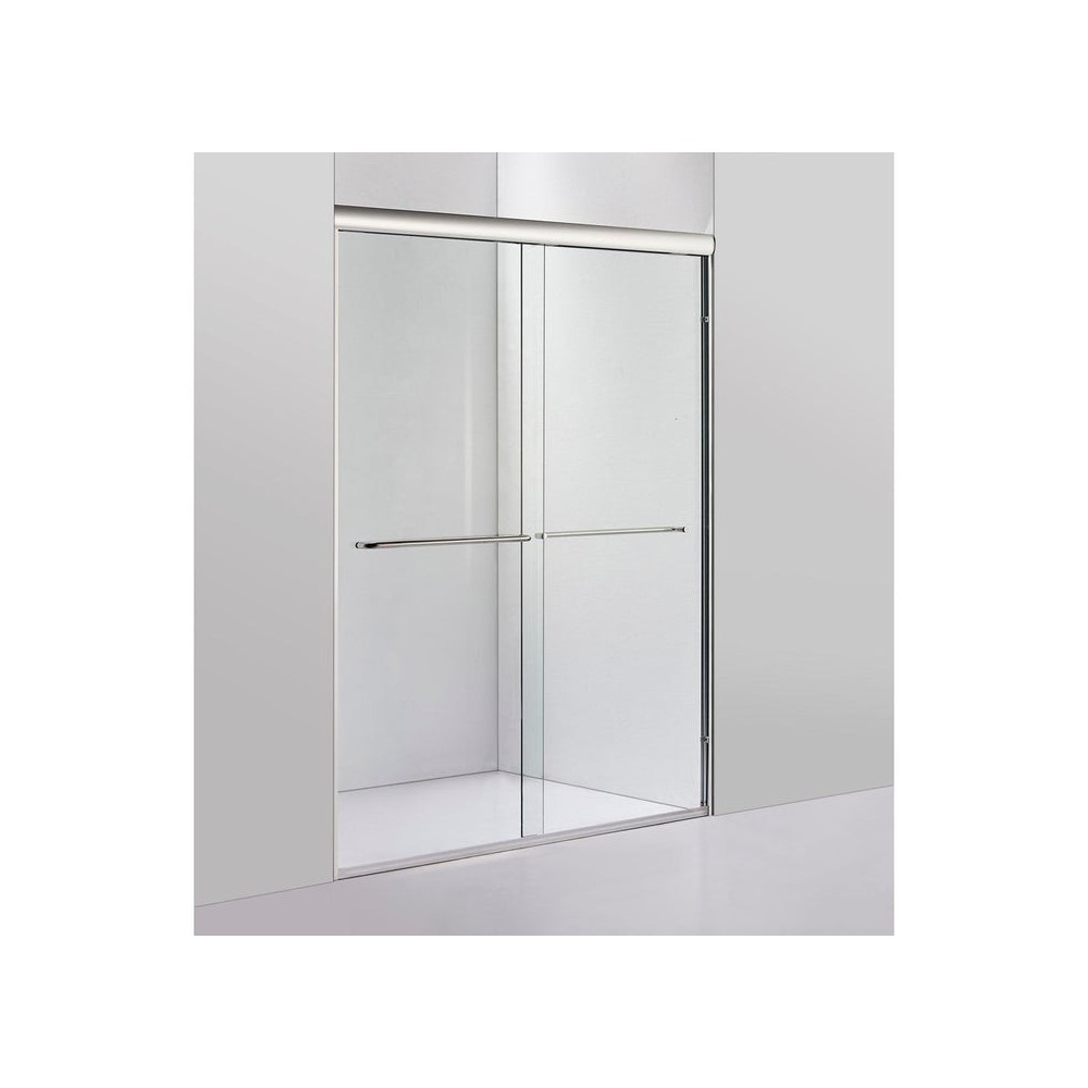 Glass 60" W X 72" H Bypass Framed Shower Door, Brushed Nickel, VARAE6072BN