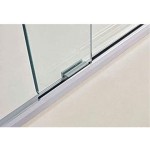 Glass 60" W X 72" H Bypass Framed Shower Door, Brushed Nickel, VARAE6072BN