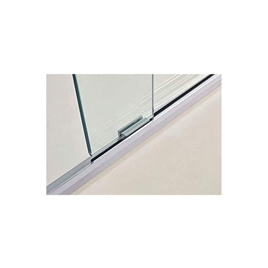 Glass 60" W X 72" H Bypass Framed Shower Door, Brushed Nickel, VARAE6072BN