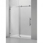 Glass Barn 60" W X 76" H sl Sliding Frameless Shower Door, Chrome, VASSD6076CH