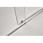 Glass Barn 60" W X 76" H sl Sliding Frameless Shower Door, Chrome, VASSD6076CH