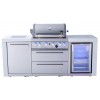 Mont Alpi 400 Deluxe Island with Fridge Cabinet