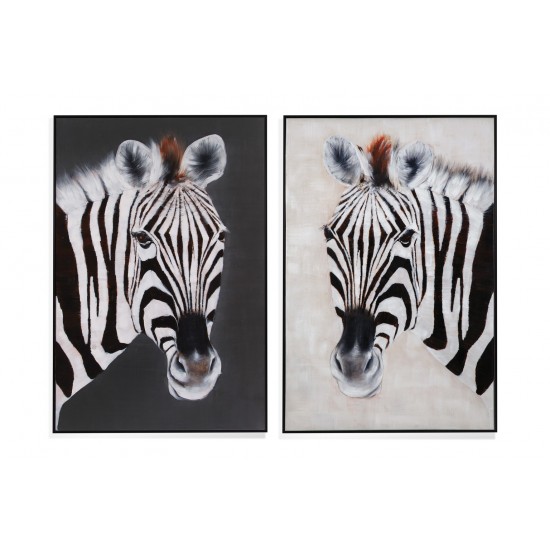 Bassett Mirror Zebra Positive and Negative Set of 2