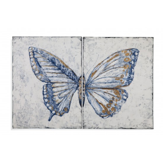 Bassett Mirror Blue Butterfly
