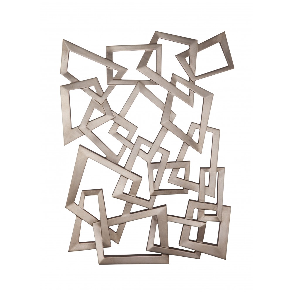 Bassett Mirror Silver Sculpture Wall Hanging Bassett Mirror Silver Sculpture Wall Hanging