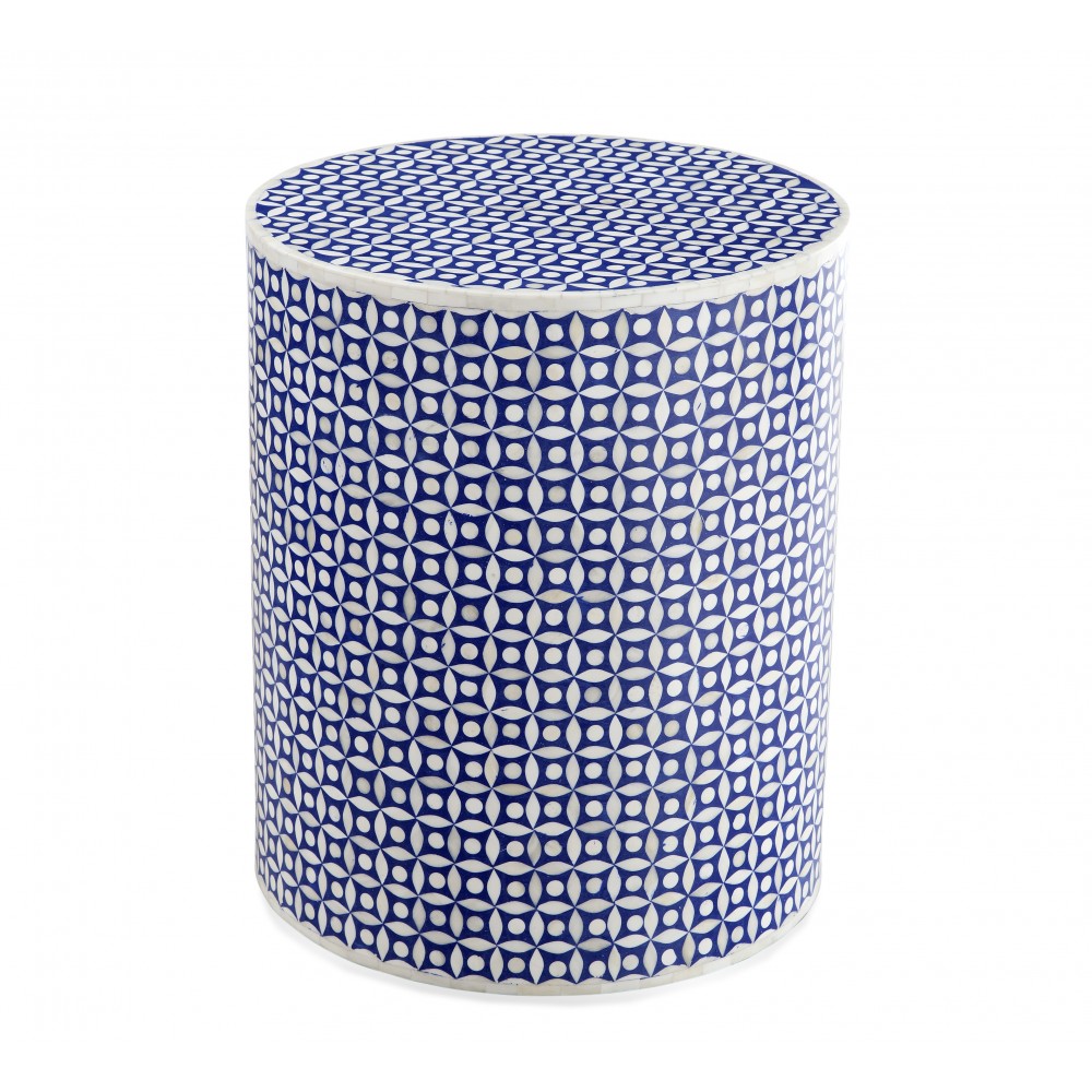 Bassett Mirror Blue Bone Side Table Bassett Mirror Blue Bone Side Table