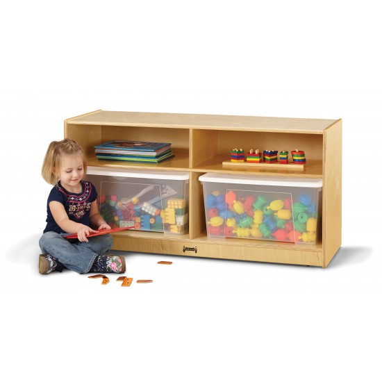 Jonti-Craft Toddler Jumbo Tote Storage – with Clear Totes + Lids