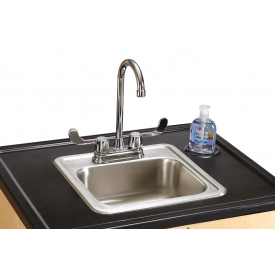 Clean Hands Helper Portable Sink - 38" Counter - Stainless Steel Sink