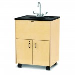 Jonti-Craft Clean Hands Helper Portable Sink - 38" Counter - Plastic Sink